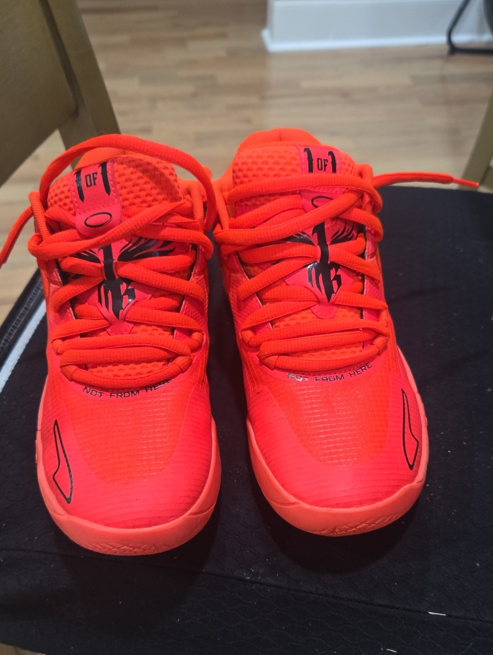 Puma Kids Neon Orange Athletic Sneakers